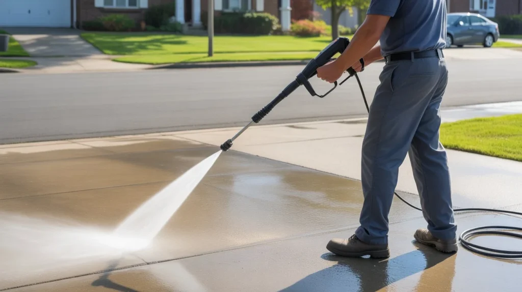 How Do Professionals Clean Driveways with precision pressure cleaning for spotless results