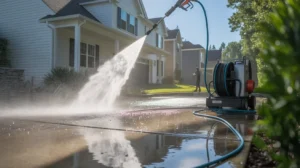 How much does it cost to pressure wash a house driveway cleaning with high pressure washer