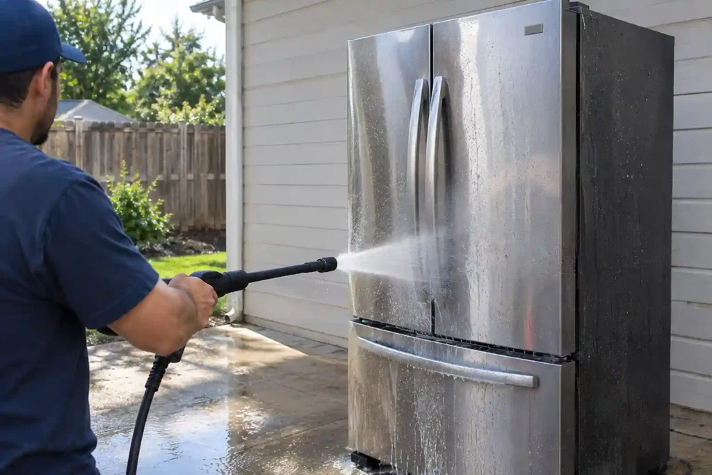 Can You Power Wash a Fridge?