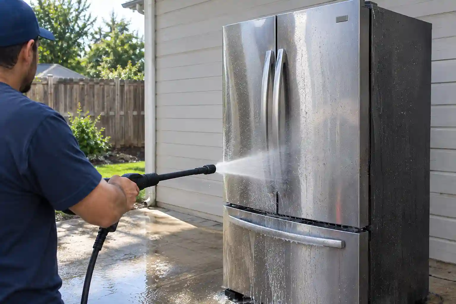 Can You Power Wash a Fridge?