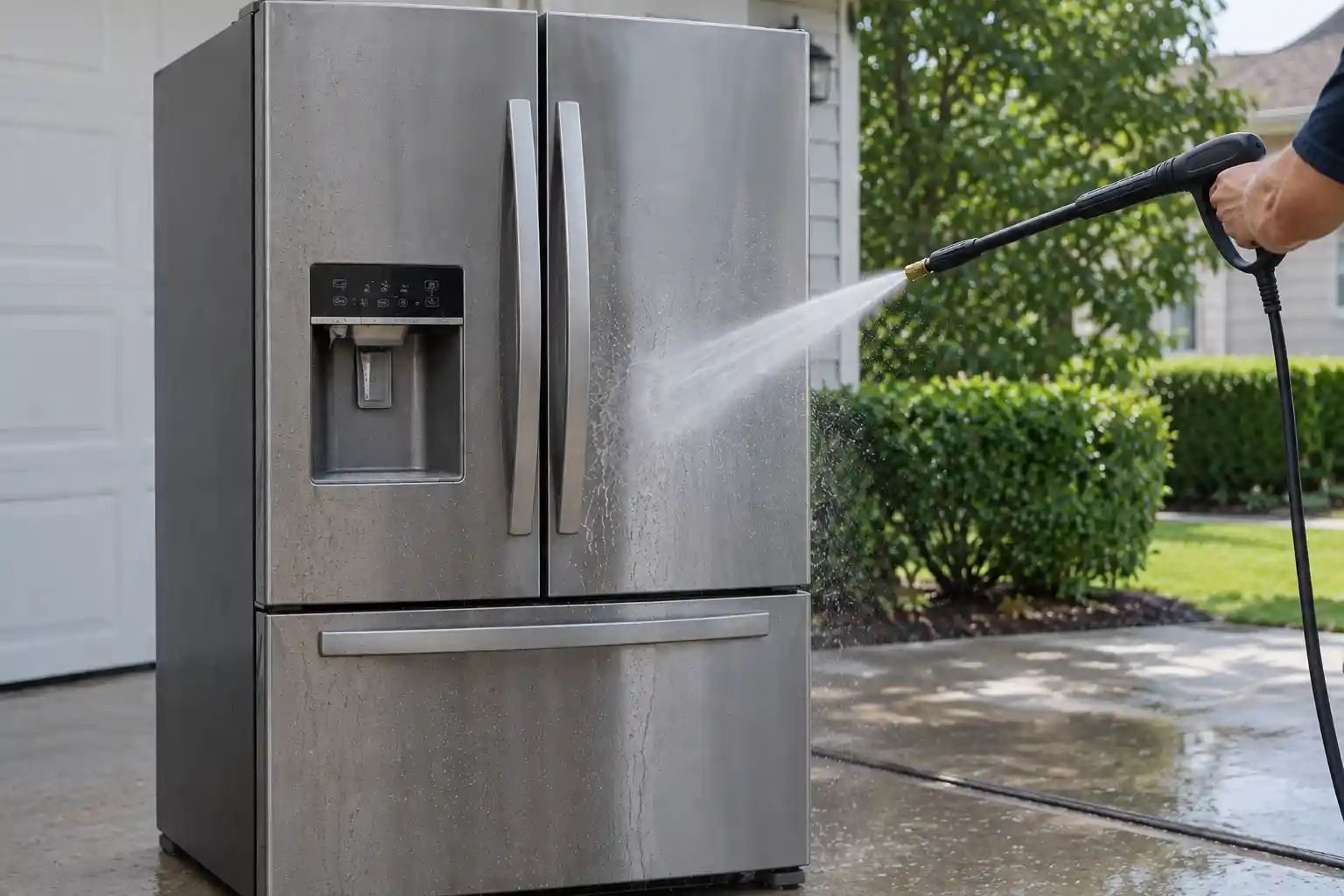 Can You Power Wash a Fridge?