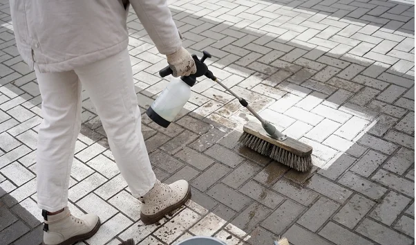 how to clean driveway without pressure washer