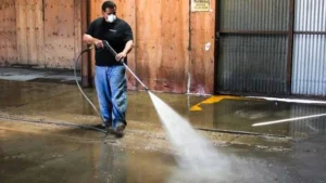 what to spray on concrete before pressure washing